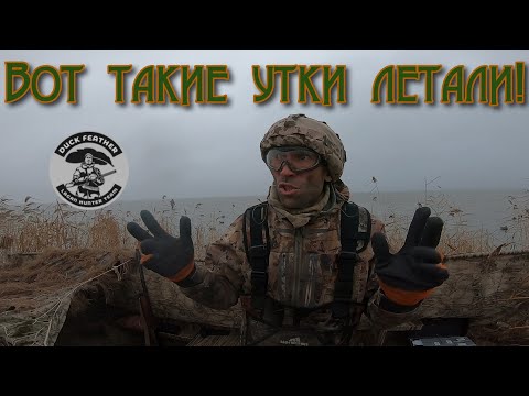 Видео: Охота на утку в ноябре. Морская охота Каспий.