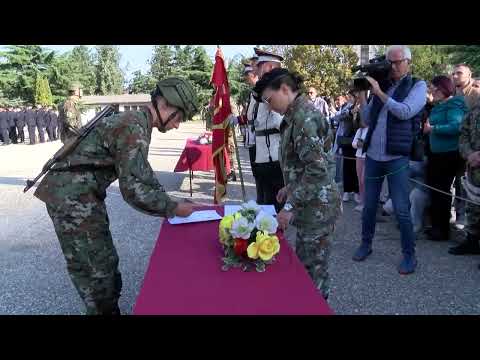 Видео: Инсерти од свечената заклетва на 28. класа питомци, Касарна Гоце Делчев, Скопје, 14.10.2024 година