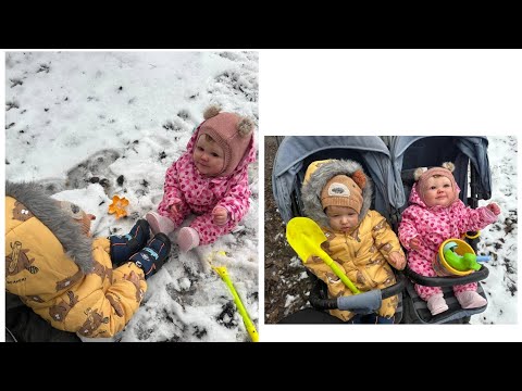 Видео: Как проходит день с двумя реборнами/Прогулочная с реборнами/Реборн Эмилия и Эней кушают и гуляют👧🏼👶🏻