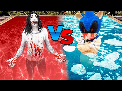 Видео: ГОРЯЧИЙ Джефф vs ХОЛОДНЫЙ SONIC.EXE БАССЕЙН ЧЕЛЛЕНДЖ !