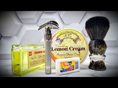 Видео: Бритье! Yaqi "Torqx" - Shark "Platinum" - Yaqi "Deep Stones" - RVT "Lemon Cream" - Fenomeno Shave