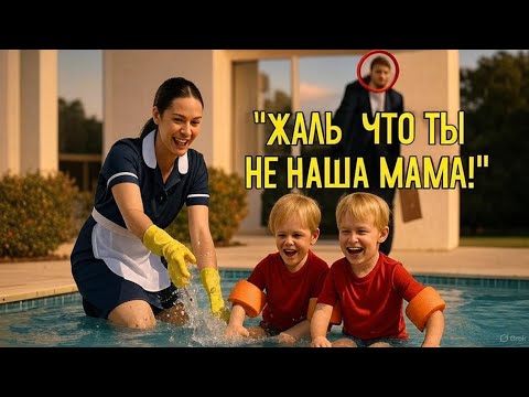Видео: Близнецы миллионера НИКОГДА не смеялись — то, что сделала служанка у бассейна, оставило его БЕЗ СЛОВ