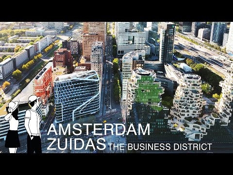 Видео: 4K Амстердам 🇳🇱: Zuidas — Деловой Район
