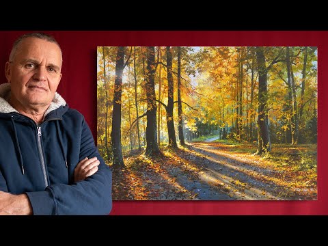 Видео: 🍂 "Уютная атмосфера" #рисунок #осень #художник - Виктор Юшкевич. #117