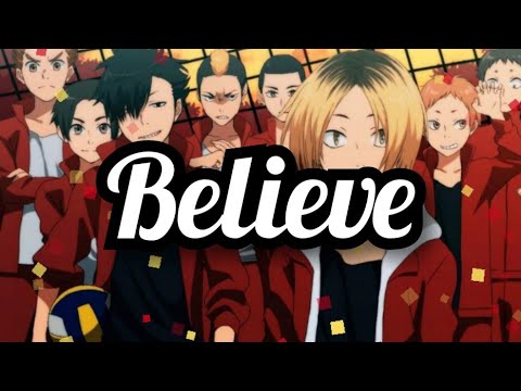Видео: Kenma Kozume anime clip [AMV] volleyball!! Песня:Believer