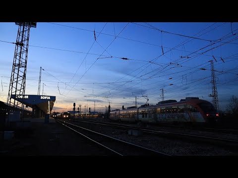 Видео: Влакчета от февруарската Централна ЖП гара София...