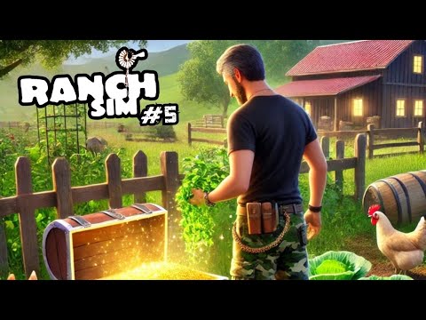 Видео: НАШЕЛ СОКРОВИЩА! ПРОДОЛЖАЮ ВЫРАЩИВАТЬ ОВОЩИ! | RANCH SIM #5!