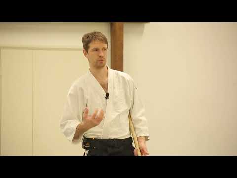 Видео: айкидо: ката 6 движений с дзе - подробный разбор. Фрагмент из ката 31.  |  Roku no jo. aikido