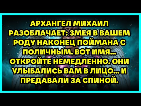 Видео: АРХАНГЕЛ МИХАИЛ РАЗОБЛАЧАЕТ: ЗМЕЯ В ВАШЕМ РОДУ НАКОНЕЦ ПОЙМАНА С ПОЛИЧНЫМ. ВОТ ИМЯ... ОТКРОЙТЕ НЕ...