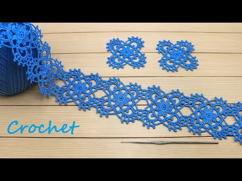 Видео: ЛЕНТОЧНОЕ КРУЖЕВО из квадратных мотивов ПРОСТОЕ вязание крючком  Easy to Crochet Tape Lace Tutorial