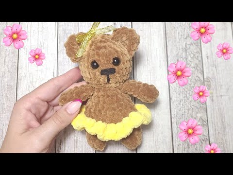 Видео: 🥰НЕСЛОЖНЫЙ МЕДВЕЖОНОК КРЮЧКОМ ИЗ ПЛЮШЕВОЙ ПРЯЖИ В ЮБКЕ 🐻crochet bear💐Bär häkeln