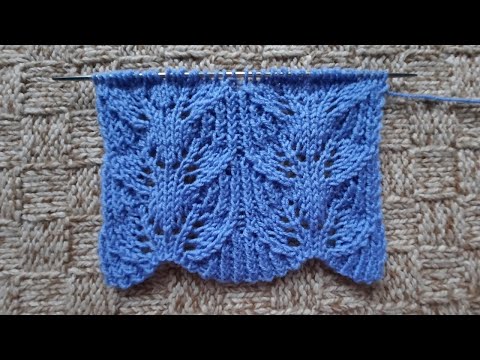 Видео: Шикарный узор - просто красота. //Вяжется легко и  запоминается быстро.//
