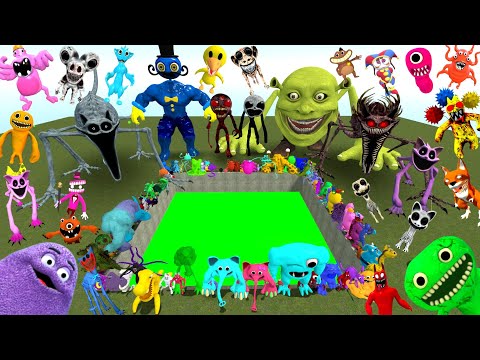 Видео: Спартанец пинает новый кошмарный сад семьи Банбан в токсичной яме Поппи Сирен Хагги в Garry's Mod!