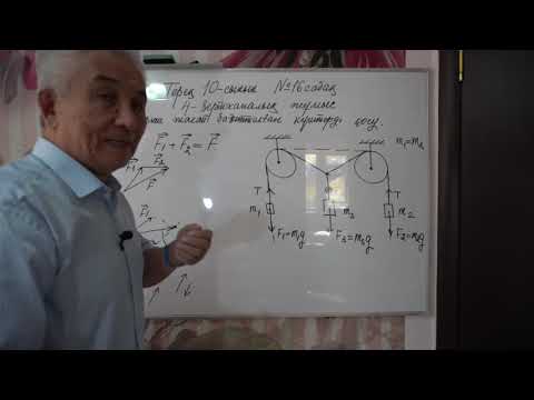 Видео: Физика  Терең 10 сынып  №16 сабақ  4 зж Бұрыш жасай бағытталған күштерді қосу
