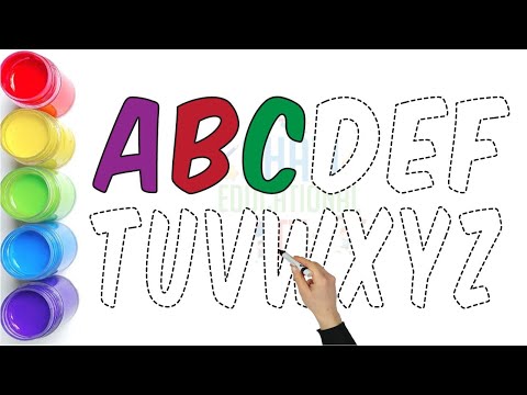 Видео: Учим ABC — веселое рисование и обводка для детей