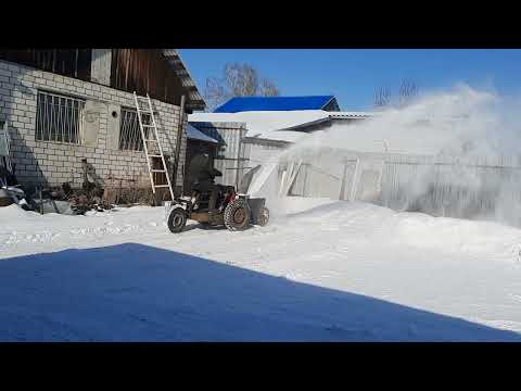 Видео: ТРЁХКОЛЁСНЫЙ трактор со Шнекоротором .Часть 8
