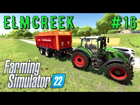 Видео: FS 22 - Купил МЕЛЬНИЦУ.  Зарабатываю на соломе.  Зерно вывез в элеватор - Фермер в ELMCREEK # 16