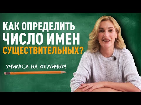 Видео: Как определить число имён существительных? Единственное и множественное число имен существительных