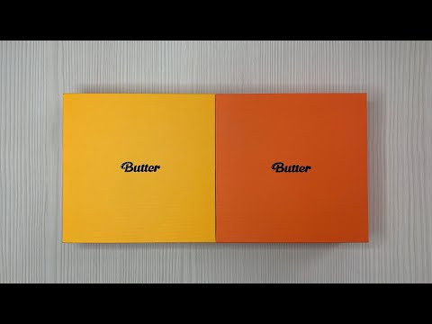 Видео: Распаковка альбома BTS / Unboxing BTS Butter (Single) (Cream & Peaches ver.)