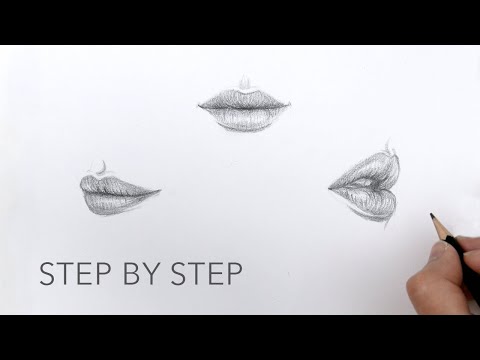Видео: Практика рисования губ — шаг за шагом для начинающих