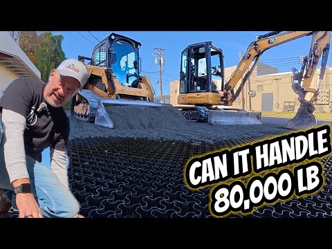 Видео: Вот как мы это построили: эта парковка GeoCell может вместить 80 000 фунтов