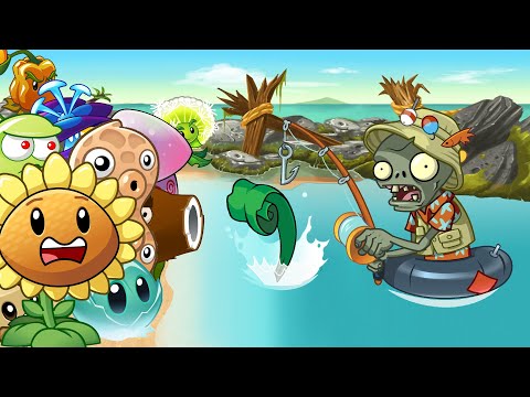 Видео: Все растения против зомби-рыбака. All Plants vs Fisherman Zombie. Ответ на загадку PvZ Дичи