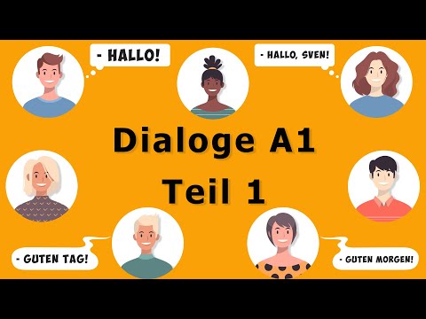 Видео: Диалоги А1, Часть 1. Немецкий для начинающих.