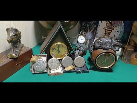 Видео: Редкие карманные часы Молния:  - "Медведи"  и легендарные - "Волки"