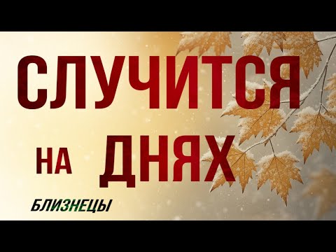 Видео: ✅ БЛИЗНЕЦЫ,♊️, это ♣️♦️СЛУЧИТСЯ на ❇️ ДНЯХ, таро, гороскоп, близнецы неделя таро, 10-16.11.2025, 