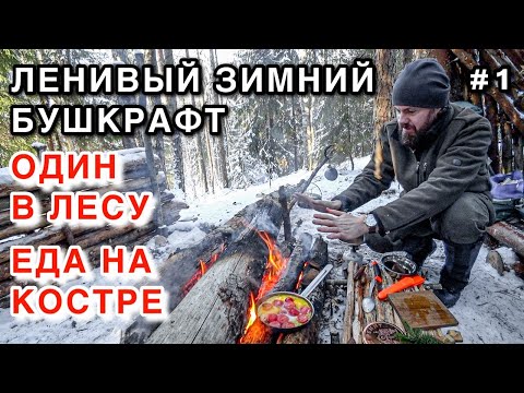 Видео: БУШКРАФТ ЗИМОЙ #1 - ЗИМНИЙ БУШКРАФТ ЛАГЕРЬ - ЕДА НА КОСТРЕ - ПВД В ЗИМНИЙ ЛЕС - BUSHCRAFT