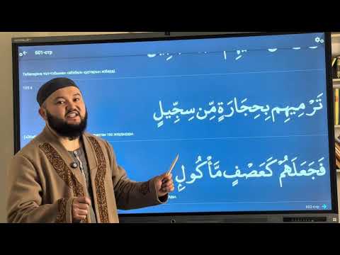 Видео: Фил сүресін тәжуидпен талдап оқу