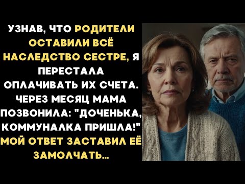 Видео: Родители оставили всё наследство сестре и я перестала им помогать. Через месяц мама позвонила, но я