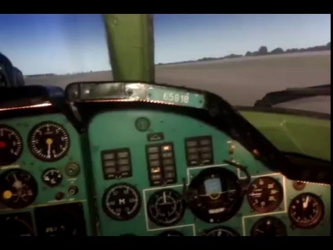Видео: Первый полет на тренажере Ту134
