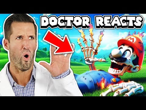 Видео: ВРАЧ смотрит на травмы из Братья Супер Марио