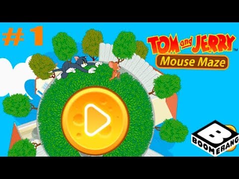 Видео: Том и Джерри Mouse Maze прохождение #1 Знакомство и Обучение (уровни 1-5)