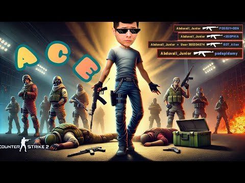 Видео: ACE (ЭЙС) QILDIM COUNTER-STRIKE 2 DA!!! 😁