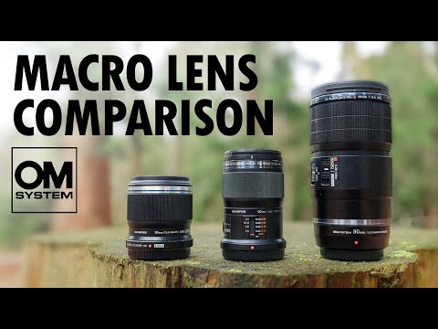 Видео: Сравнение макрообъективов системы OM