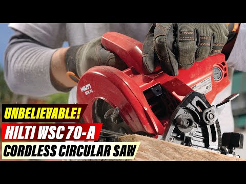 Видео: Обзор Hilti WSC 70-A: аккумуляторная циркулярная пила, которая изменит вашу строительную площадку!