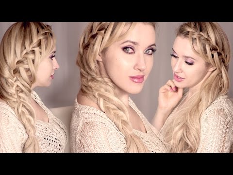 Видео: Коса водопад кружевная ❤ Причёска с плетением на средние/длинные волосы самой себе