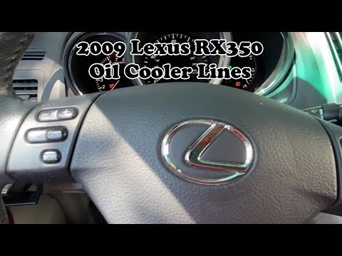 Видео: Замена масляного трубопровода Lexus RX350 2009 года