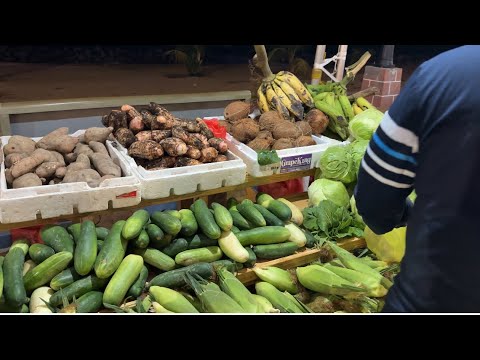 Видео: Фермерский рынок на морской стене Кингстона, Джорджтаун 🇬🇾