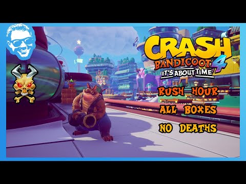 Видео: Rush Hour — Полное прохождение — Без смертей — Все драгоценности — Crash Bandicoot 4: Самое время...