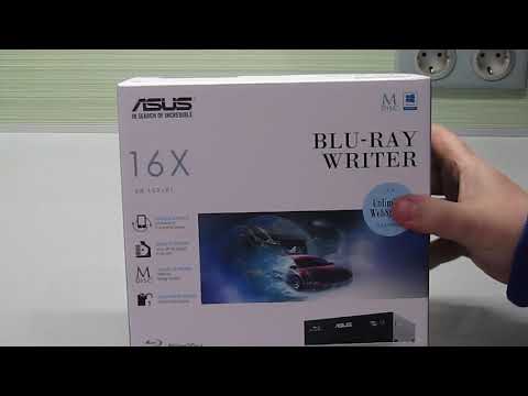 Видео: ASUS BW-16D1HT - BLU-RAY WRITER - внутренний Blu-ray привод - распаковка - отличие RET от OEM