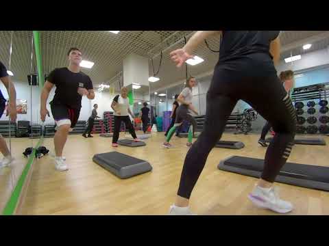 Видео: Степ-аэробика. Комбинация на 16 счетов