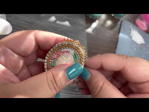 Видео: Мастер-класс по созданию сережек из бисера, видео 3