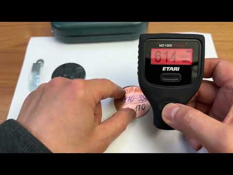 Видео: Толщиномер MD 1000 Pro Max функции при замере, меню на русском, определение мет шпаклёвки, оцинковки