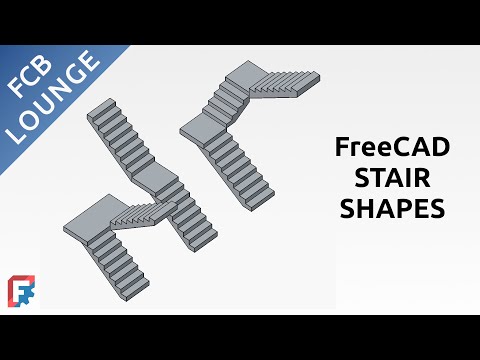 Видео: Формы лестниц в FreeCAD | Инструмент «Лестница», часть 02