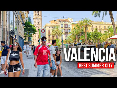 Видео: ВАЛЕНСИЯ, Испания 🇪🇸 Солнечный день ☀️ ​​Пешеходная экскурсия в формате 4K