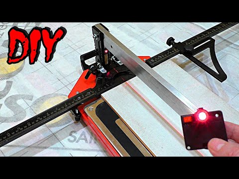 Видео: Установка лазера на плиткорез DLT Extralain. А оно тебе НАДО? А как же! DIY