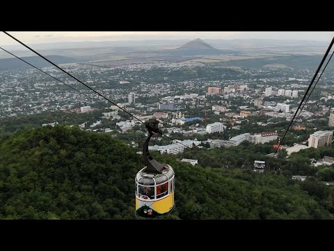 Видео: Гора Машук в г. Пятигорск и вид на г. Бештау. оз. Провал и прогулка